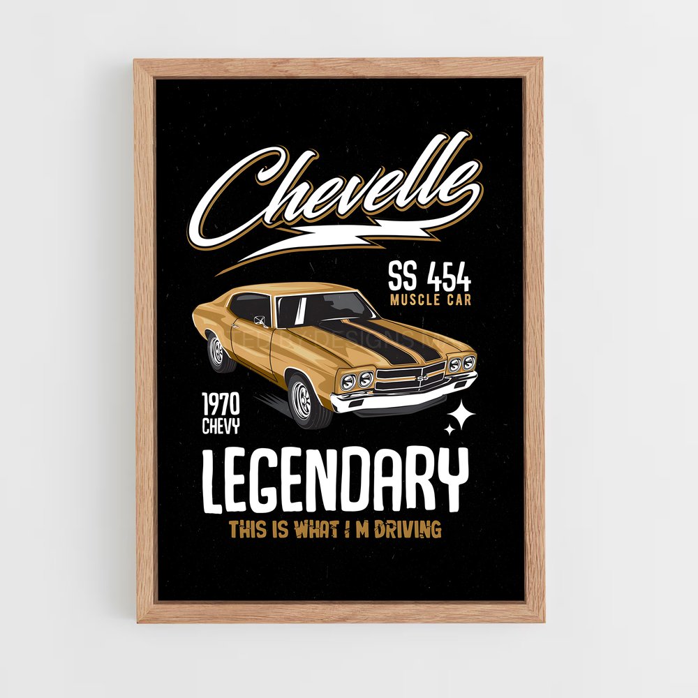 Poster Légende de la Route – affiche Chevrolet (vue 4)
